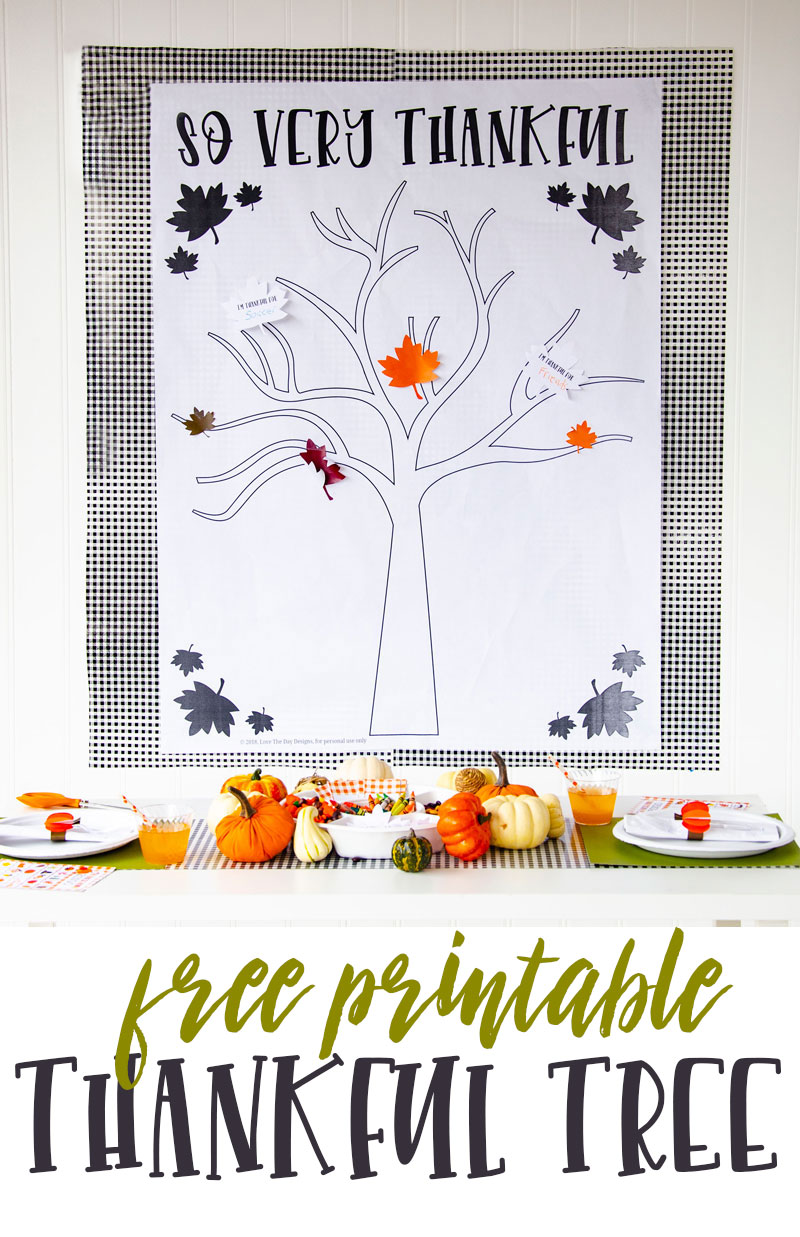 Thankful Tree Crafts & FREE DOWNLOAD by Lindi Haws of Love The Day