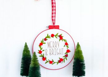 Embroidery Hoop Craft Tutorial by Lindi Haws of Love The Day