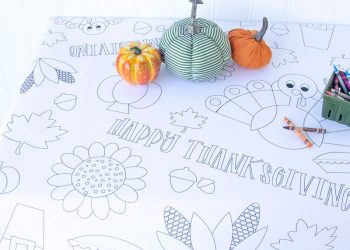 Thanksgiving coloring tablecloth