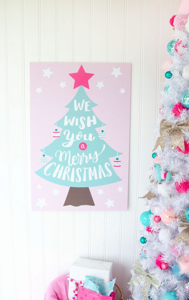 PRINTABLE Merry Christmas Backdrop by Lindi Haws of Love The Day