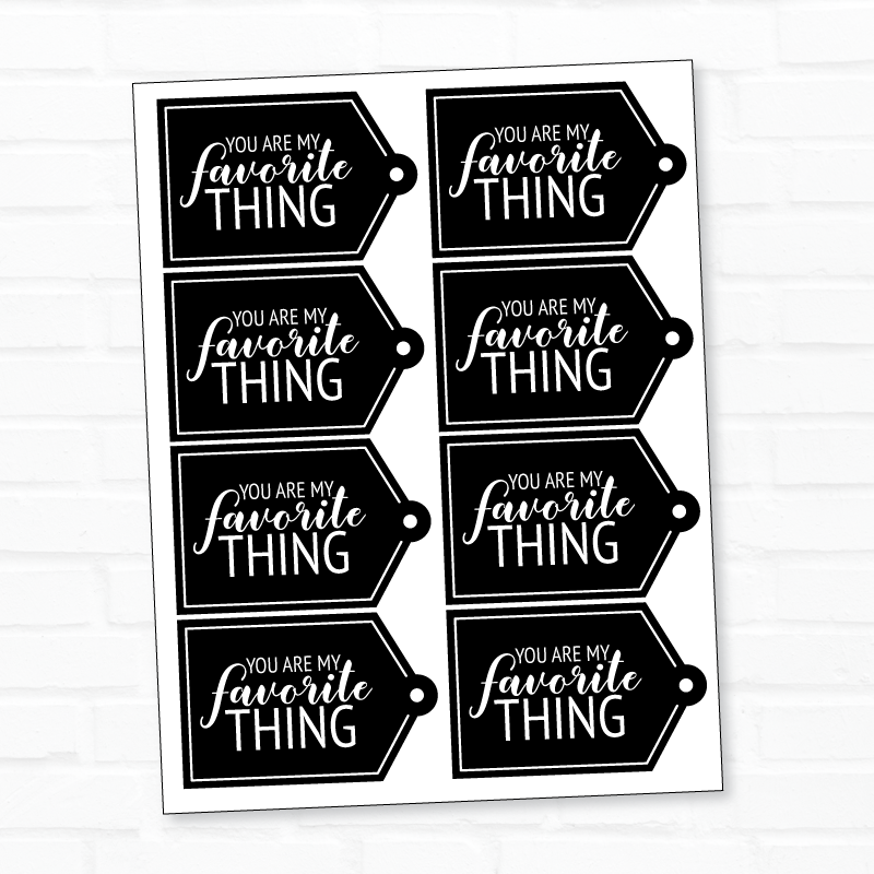 Favorite Things Gift Tags by Lindi Haws of Love The Day
