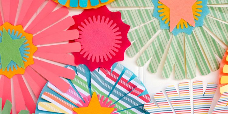 DIY Party Paper Fans with Cricut by Lindi Haws of Love The Day