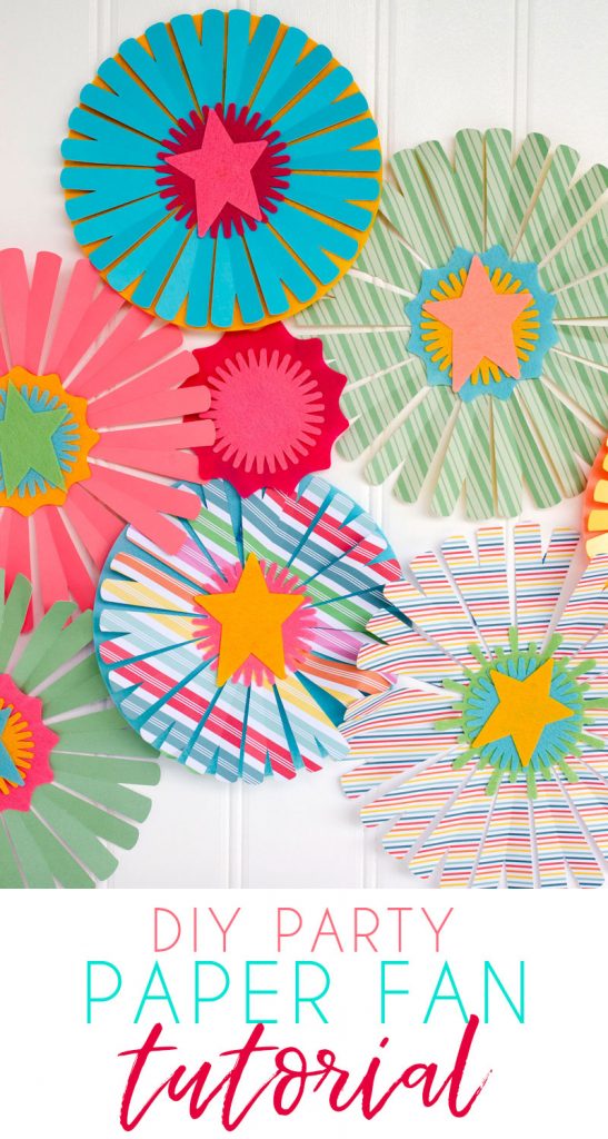 DIY Party Paper Fans with Cricut by Lindi Haws of Love The Day