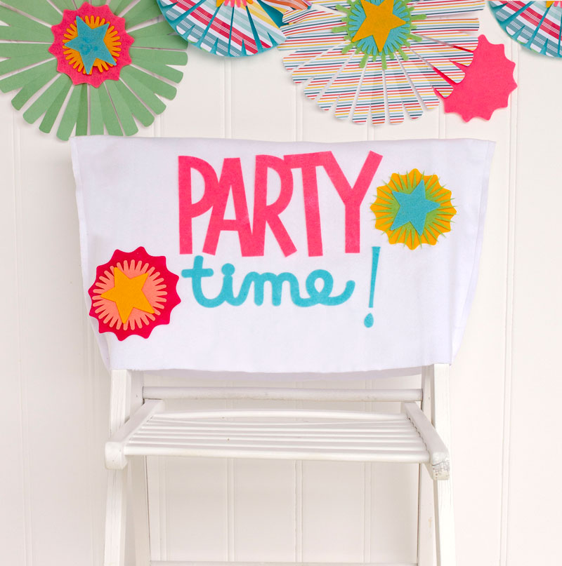 DIY Birthday Chair Cover Tutorial by Lindi Haws of Love The Day