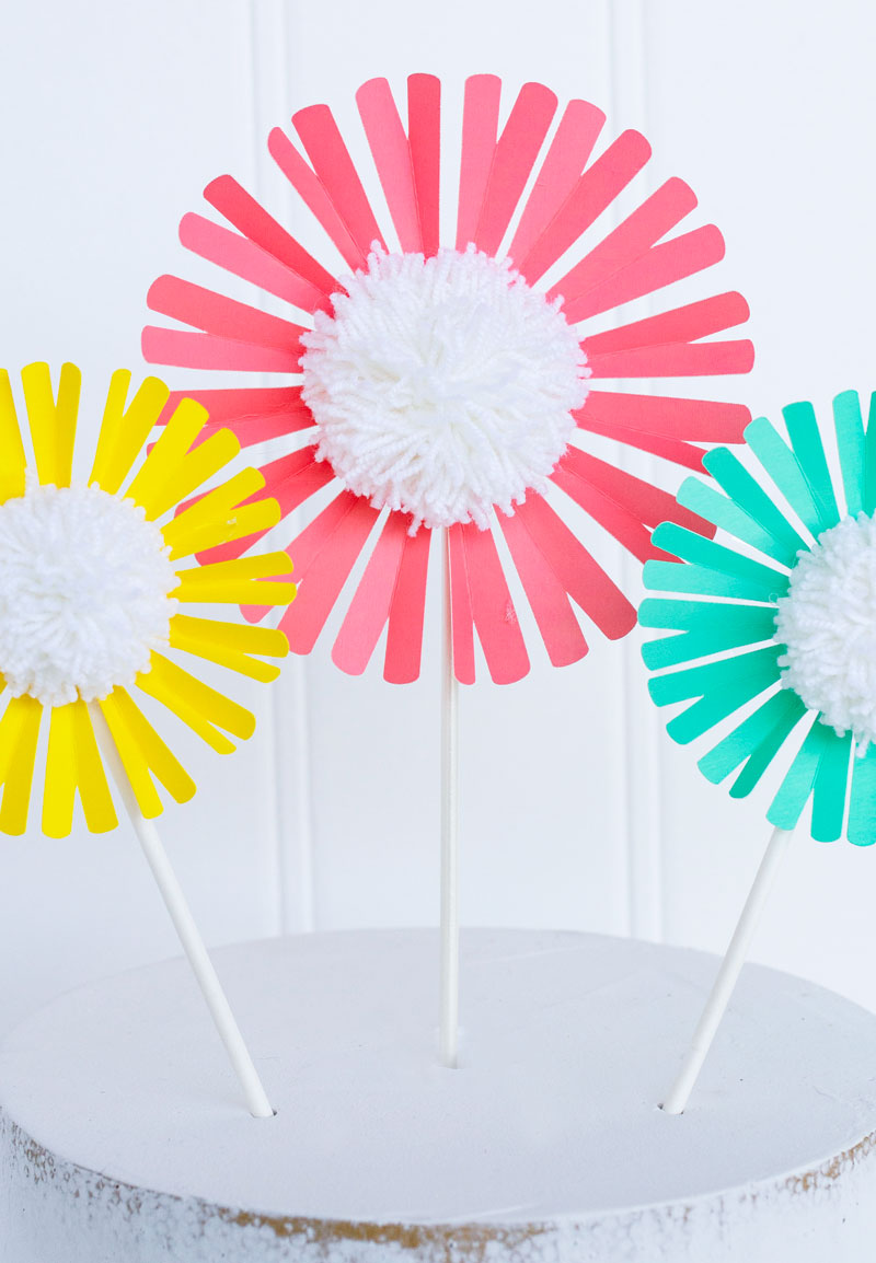 DIY Flower Cake Toppers with Cricut by Lindi Haws of Love The Day