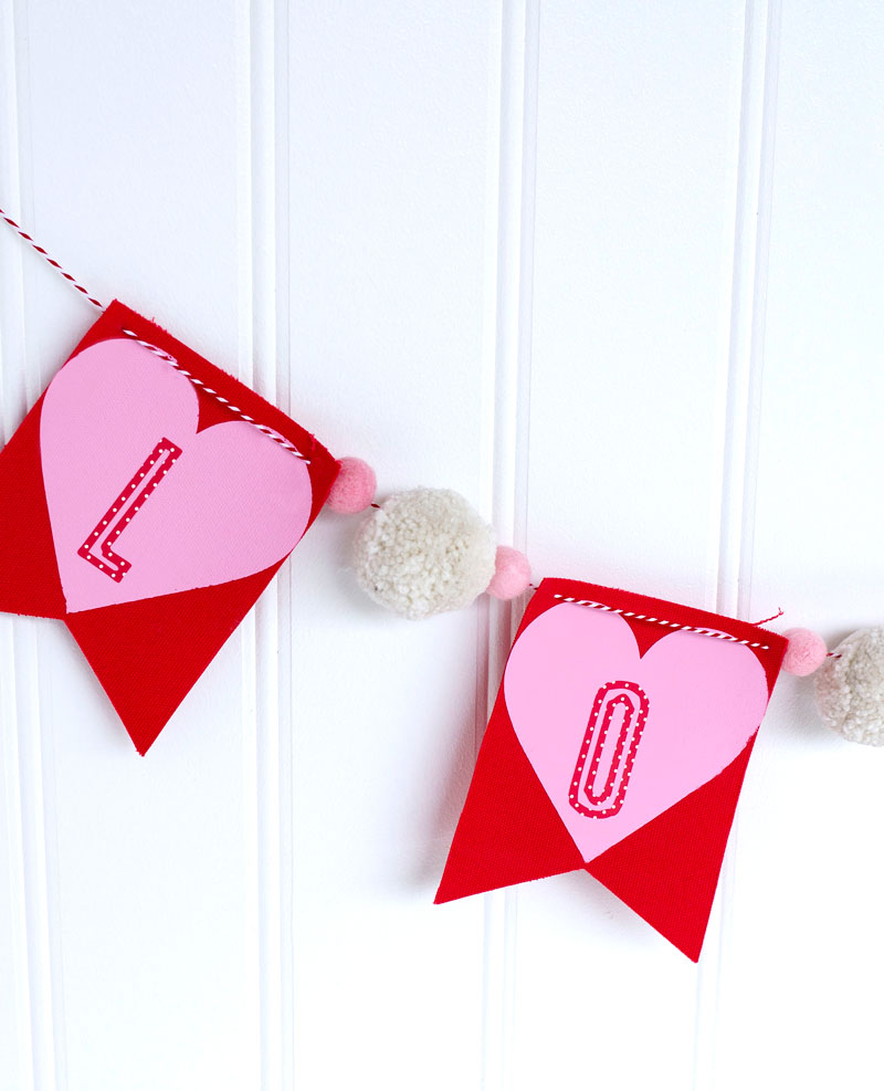 DIY Valentine's Garland with Cricut by Lindi Haws of Love The Day
