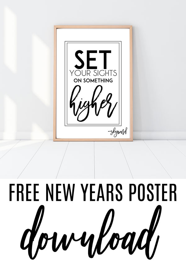 Skyward Quote & FREE New Years Backdrop by Lindi Haws of Love The Day
