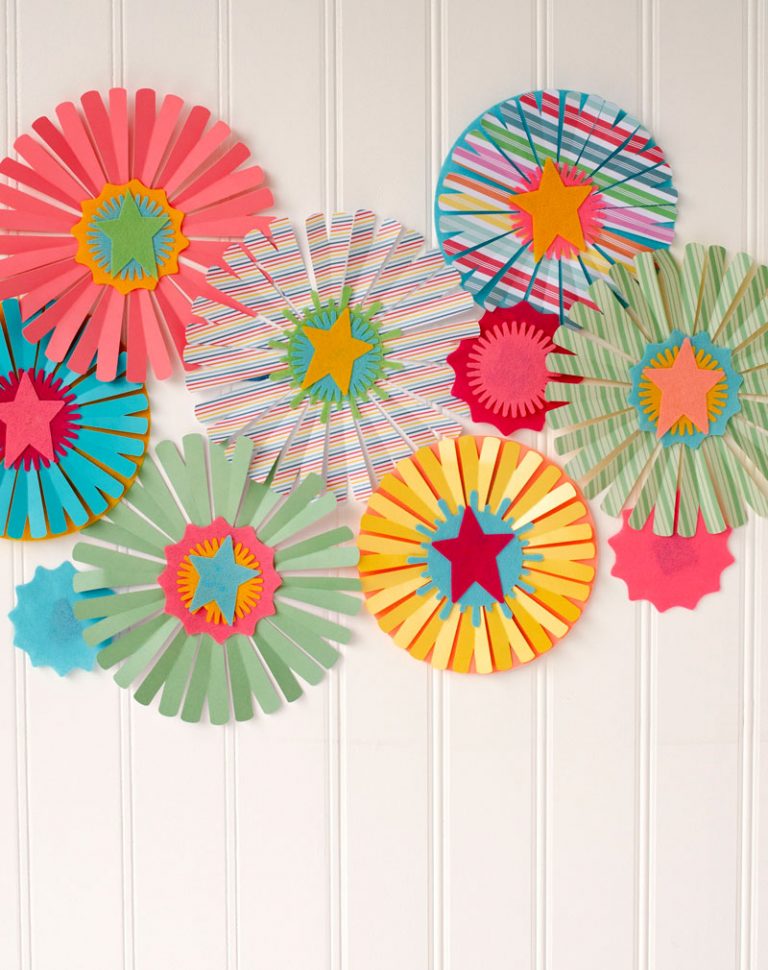 DIY Party Paper Fans with Cricut by Lindi Haws of Love The Day