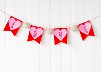 DIY Valentine's Garland with Cricut by Lindi Haws of Love The Day