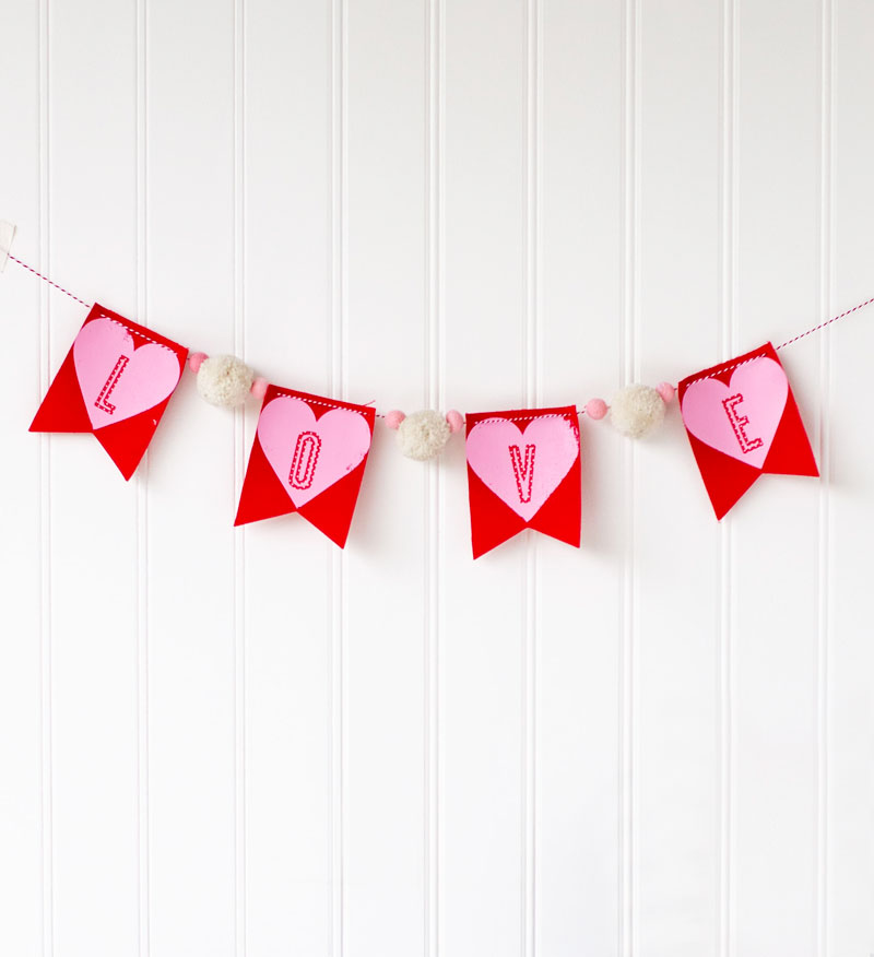 DIY Valentine s Garland With Cricut By Lindi Haws Of Love The Day