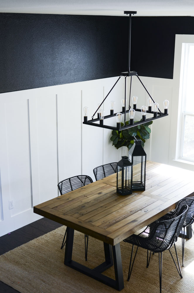 Black Dining Room Transformation by Lindi Haws of Love The Day