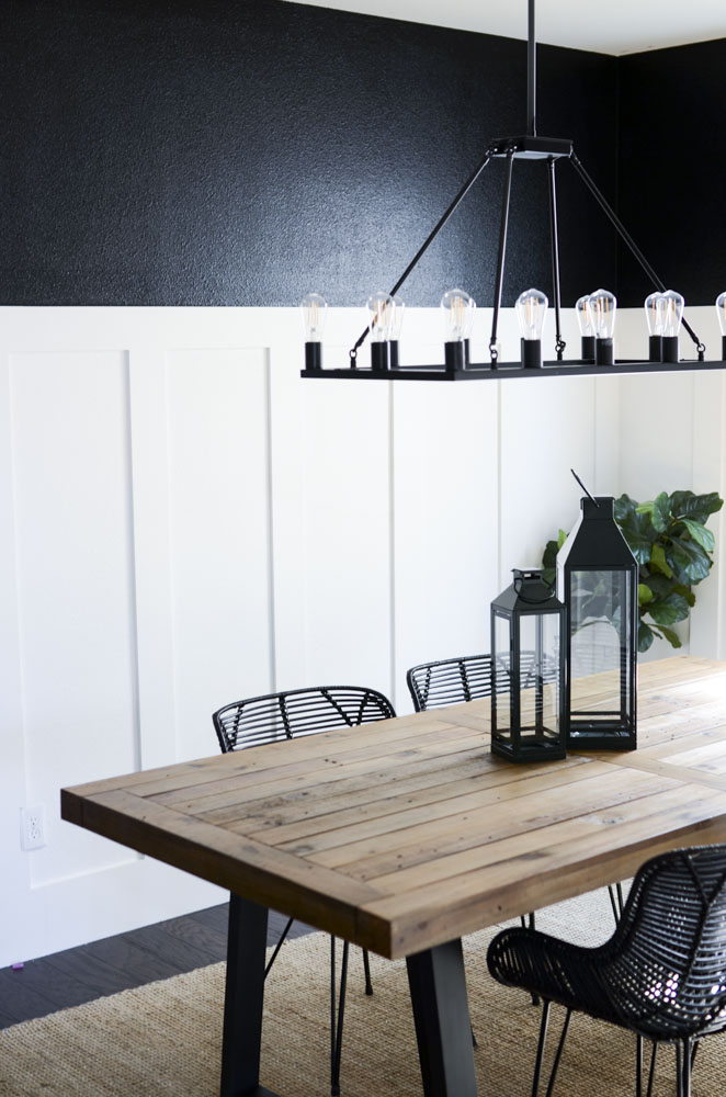 Black Dining Room Transformation by Lindi Haws of Love The Day