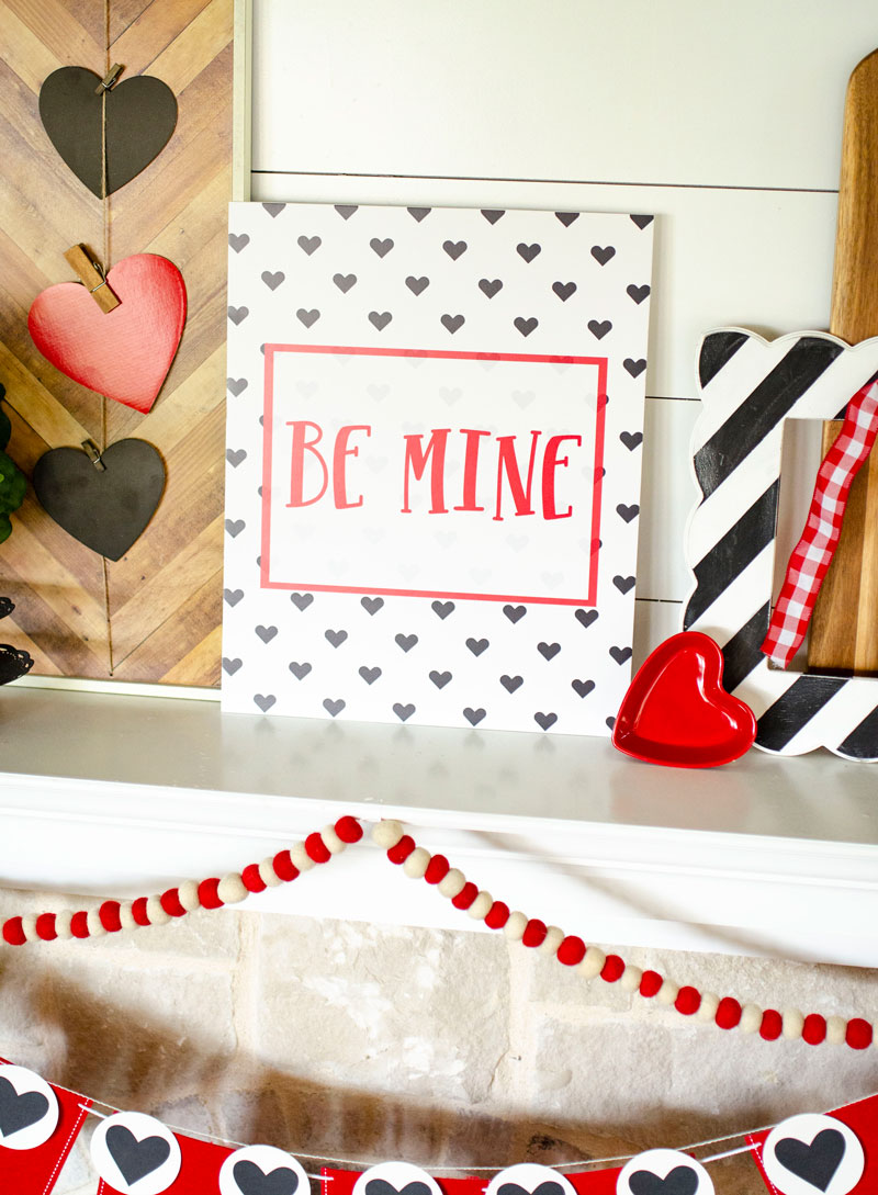 FREE Printable Valentine Poster by Lindi Haws of Love The Day