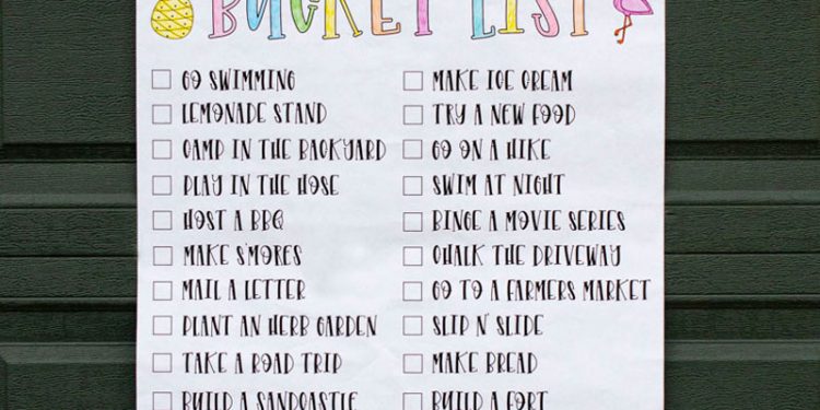 Printable Summer Bucket List Ideas By Lindi Haws Of Love The Day
