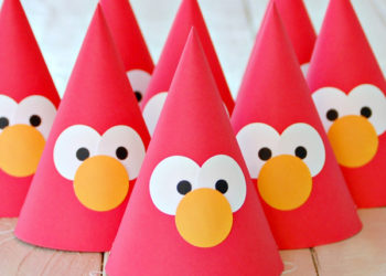 DIY Elmo Party Hat on Love The Day