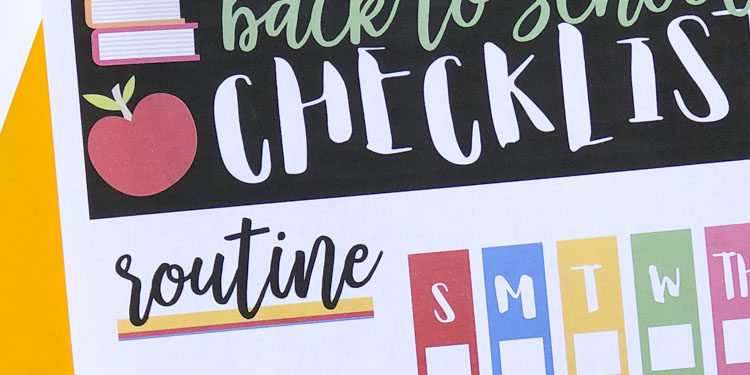 School Morning Routine FREE PRINTABLE on Love The Day