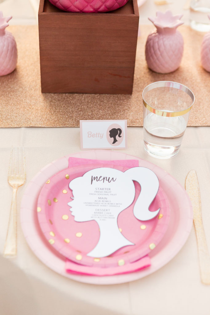 Barbie Table Setting Ideas on Love The Day