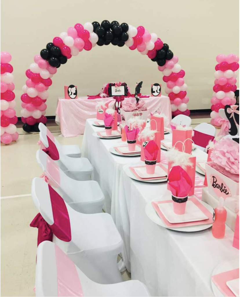 Barbie Birthday Table Settings on Love The Day