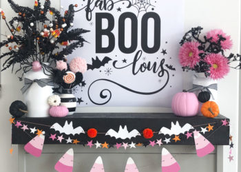 Pink Halloween Decor by Lindi Haws of Love The Day