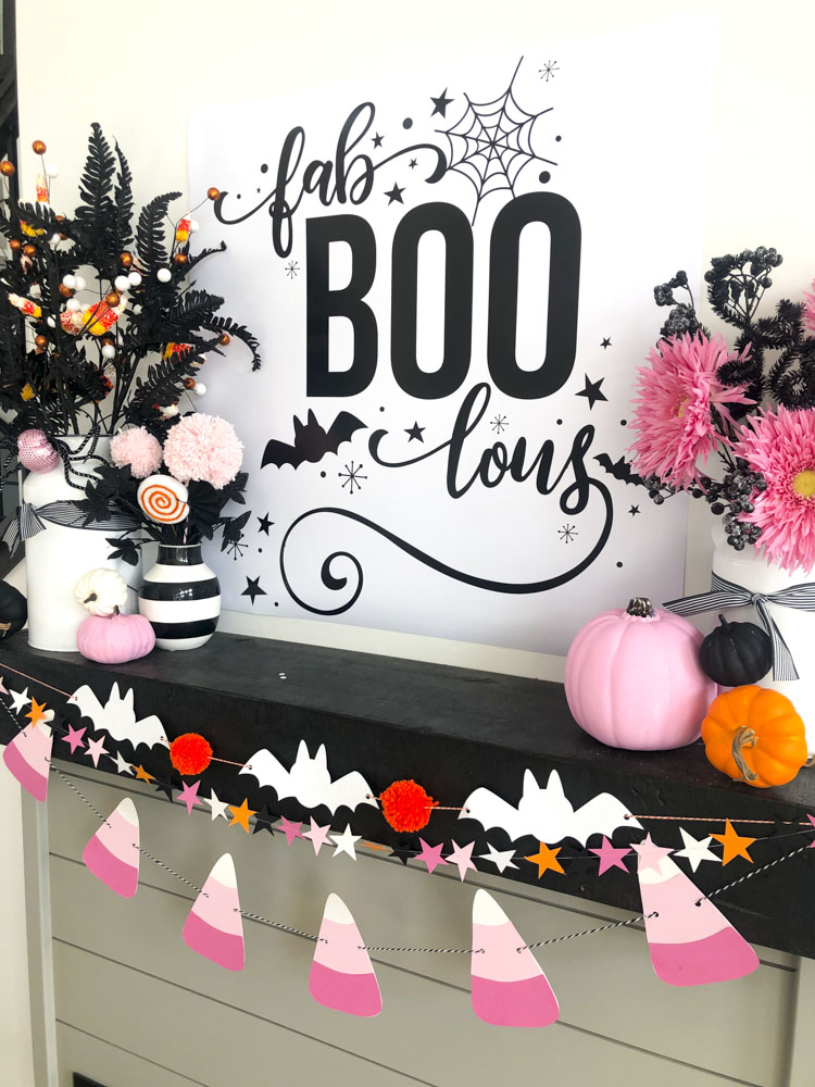 Pink Halloween Decor by Lindi Haws of Love The Day