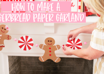 DIY Paper Gingerbread Tutorial by Lindi Haws of Love The Day
