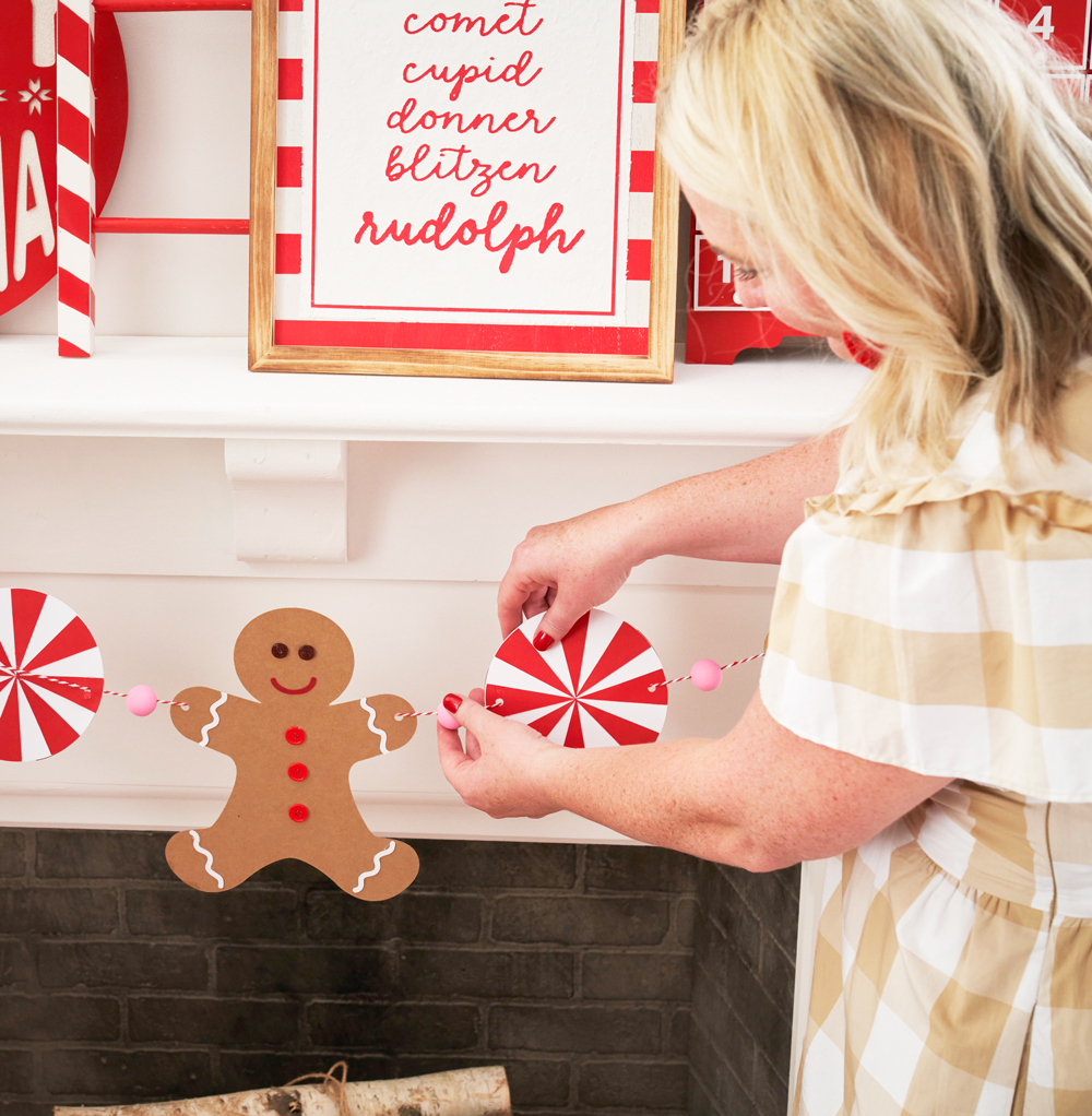 How To Make A Paper Gingerbread Garland by Lindi Haws of Love The Day