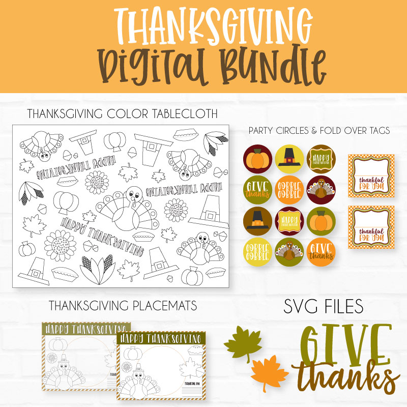 Thanksgiving Printable Bundle by Lindi Haws
