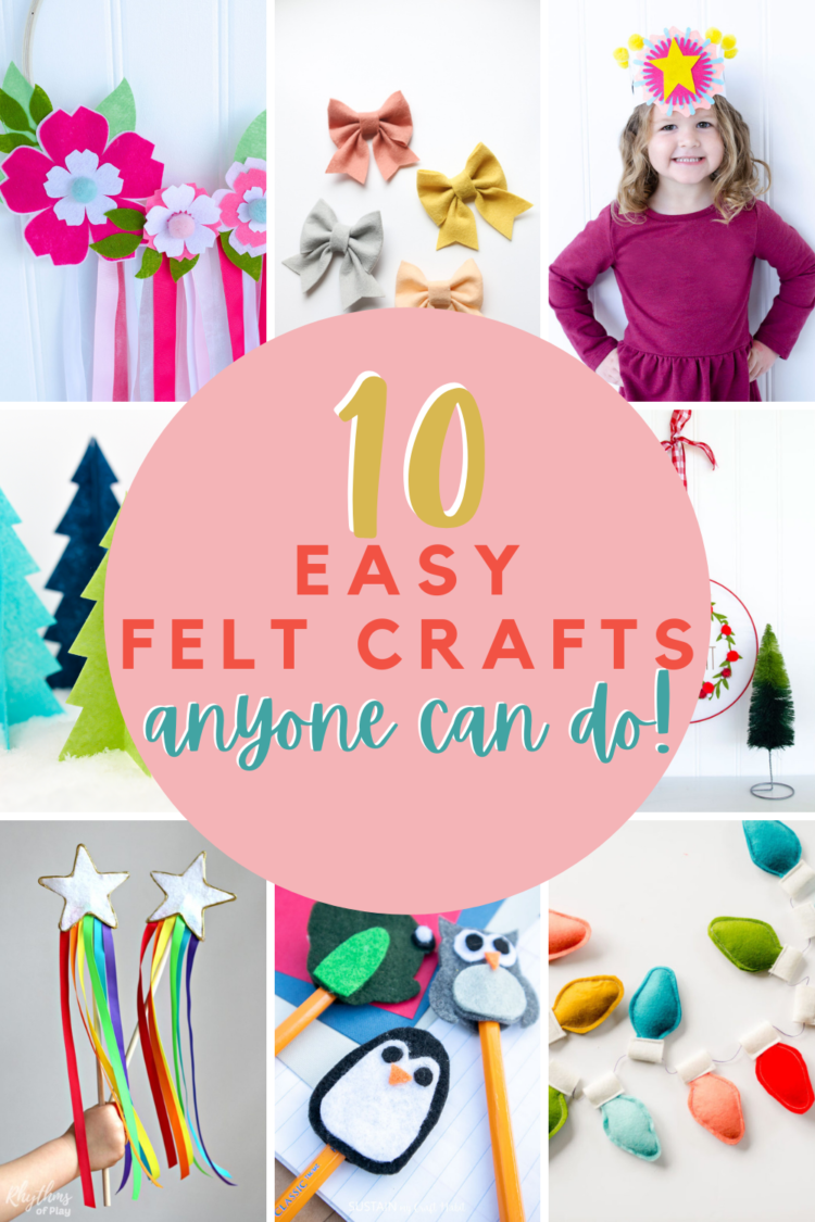 10 Easy Felt Crafts Anyone Can Do - Love The Day