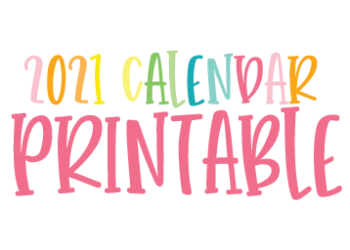 2021 calendar printable