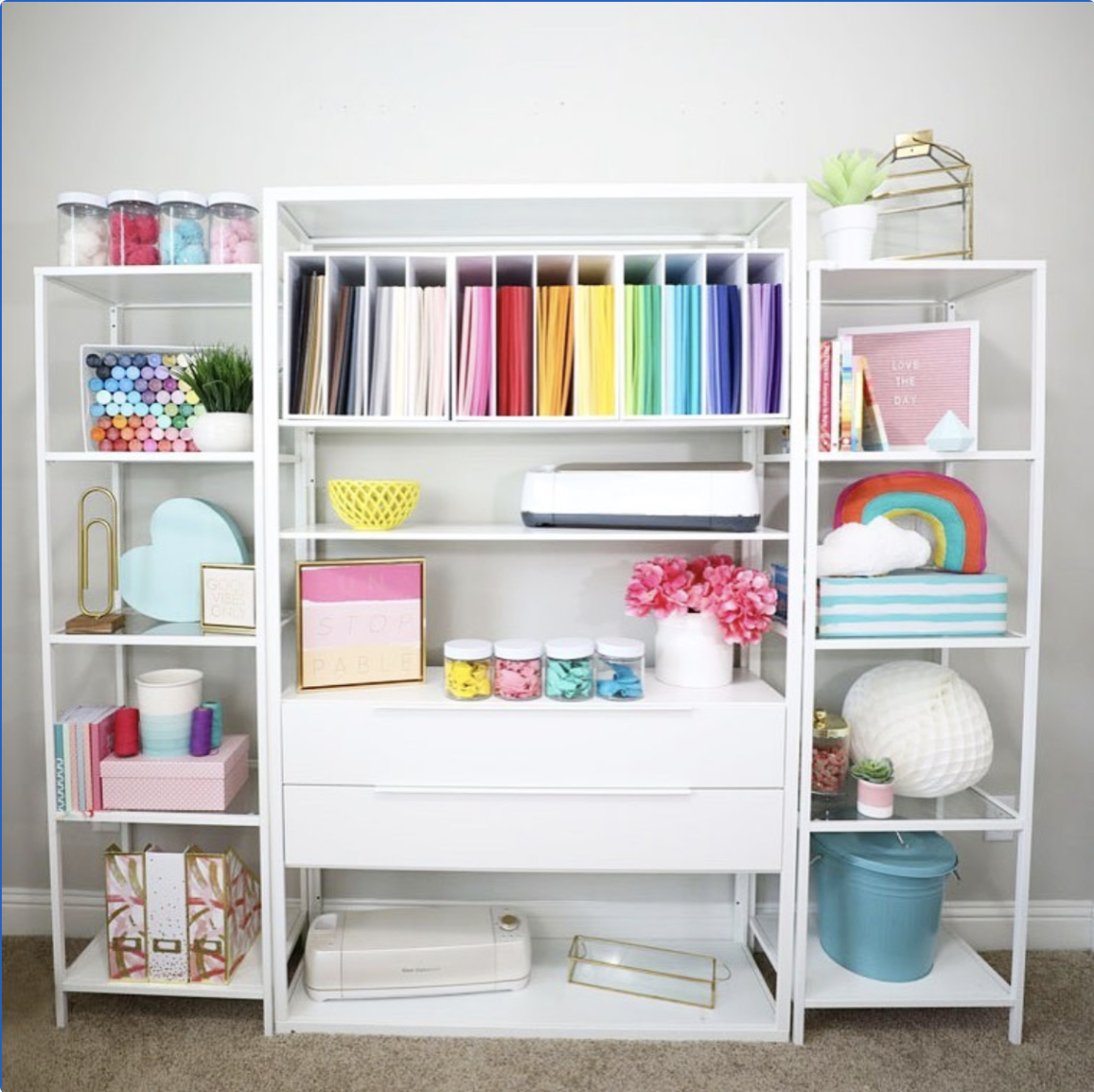 How To Store Cricut Materials + SVG Labels on Love The Day