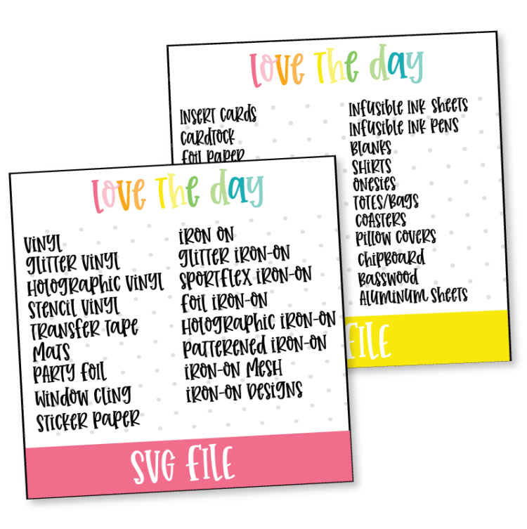 How To Store Cricut Materials + SVG Labels on Love The Day