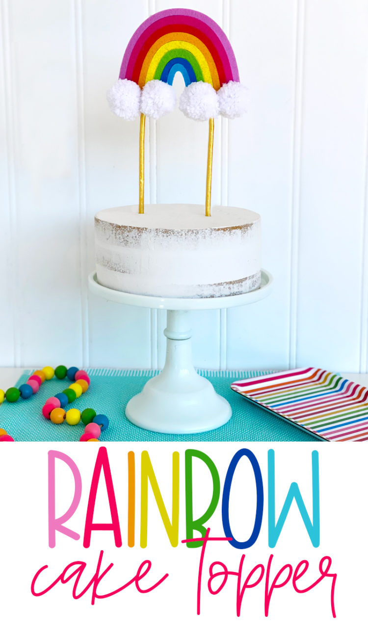 Download Rainbow Cake Topper Tutorial on Love The Day by Lindi Haws