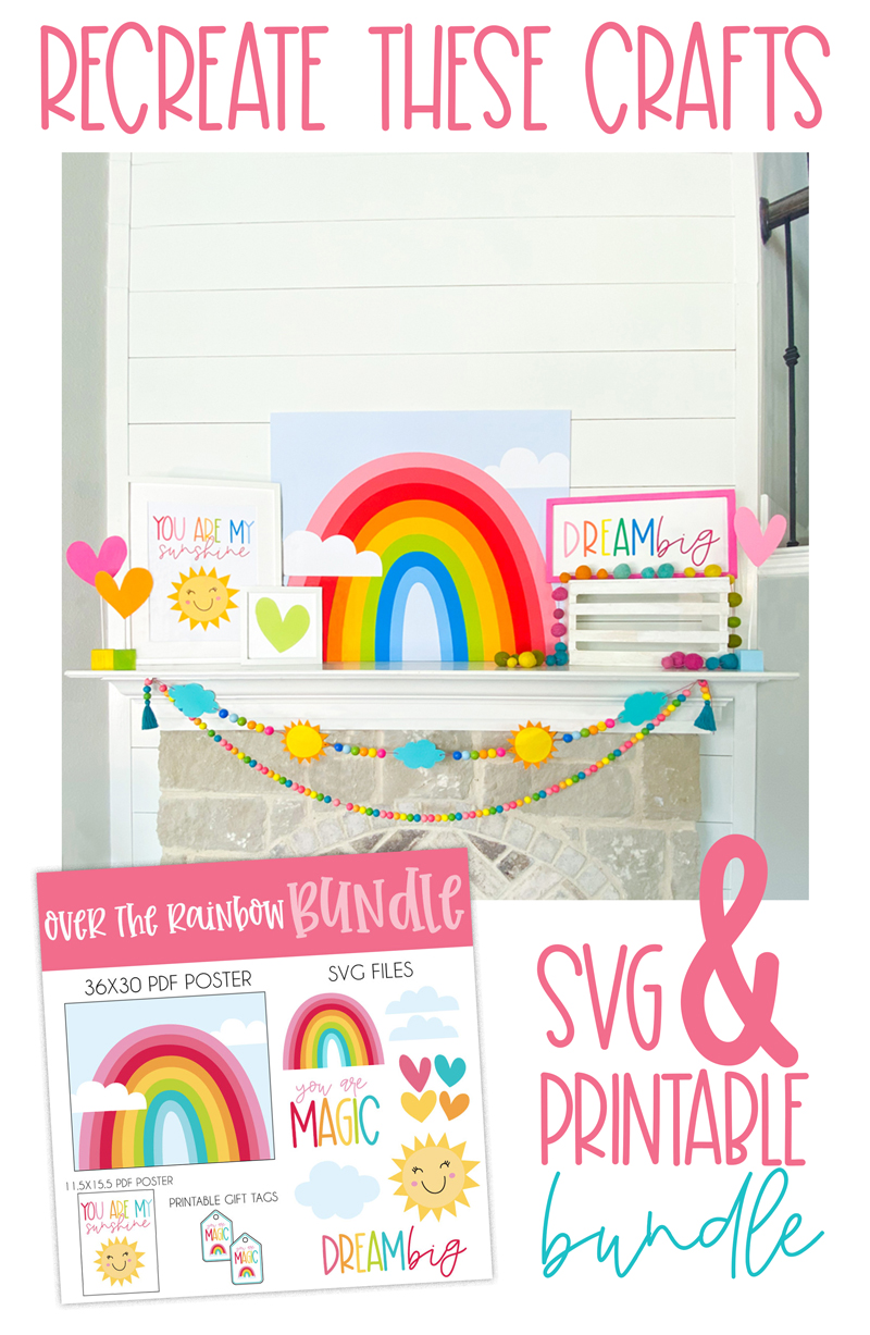 Rainbow SVG Cut File Bundle by Lindi Haws of Love The Day