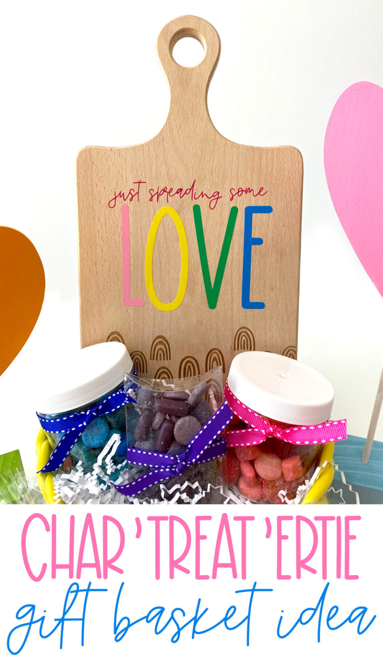 Charcuterie Board Gift Basket DIY with Cricut by Love The Day