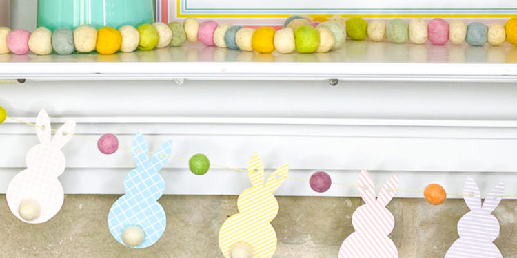 Bunny Paper Garland Tutorial on Love The Day by Lindi Haws