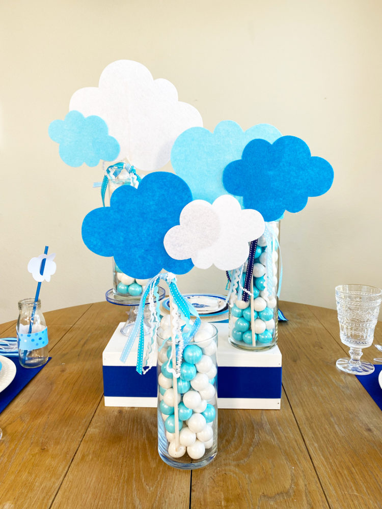 Gender Neutral Baby Shower Centerpiece with Cricut on Love The Day