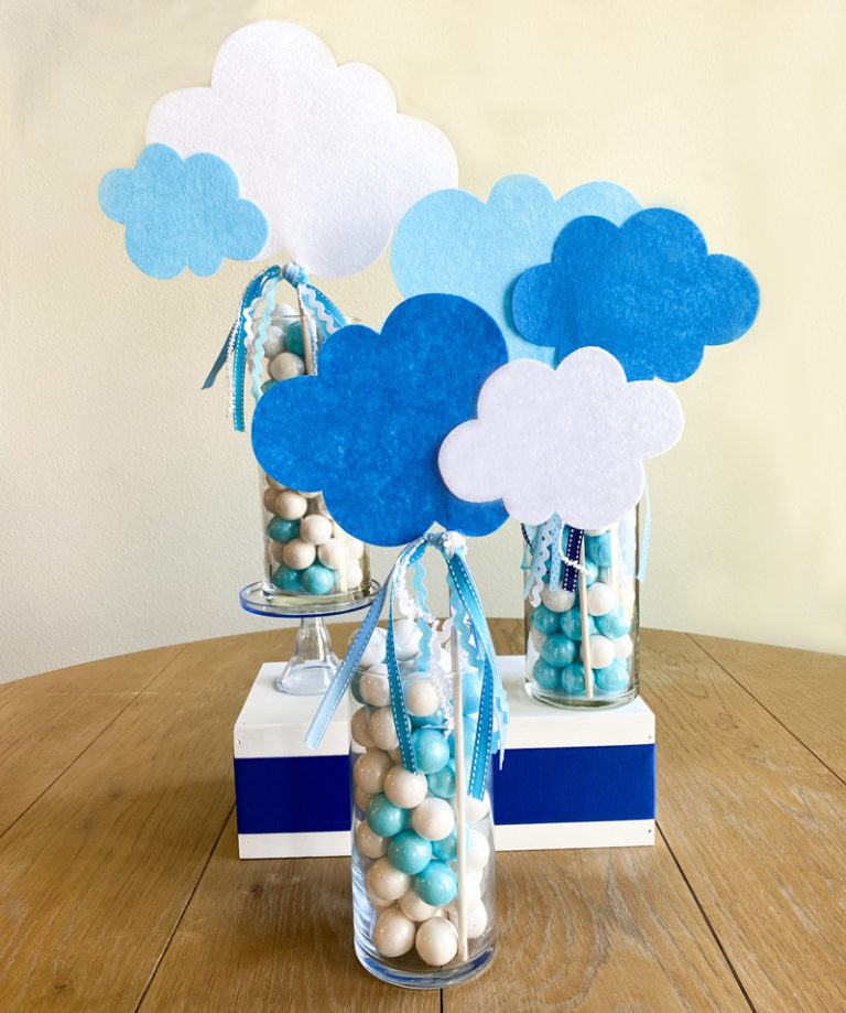 Gender Neutral Baby Shower Centerpiece with Cricut on Love The Day
