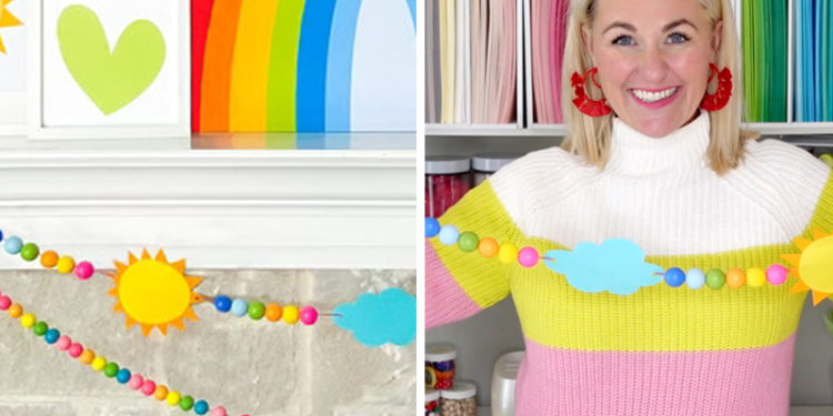 DIY Cloud & Sunshine Garland on Love The Day