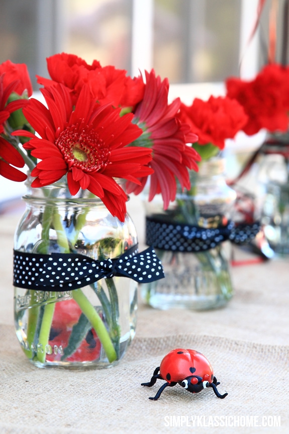 Ladybug Baby Shower Centerpiece Ideas on Love The Day