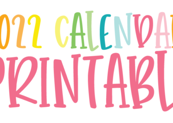 2022 Printable Calendar on Love The Day